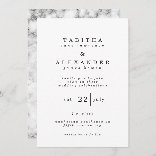 classic marble card (Front/Back)