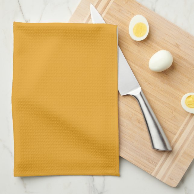 Classic Marigold Kitchen Towel for Timeless Style (Quarter Fold)
