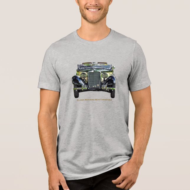 Classic Mercedes Benz Convertible  Tri-Blend Shirt (Front)