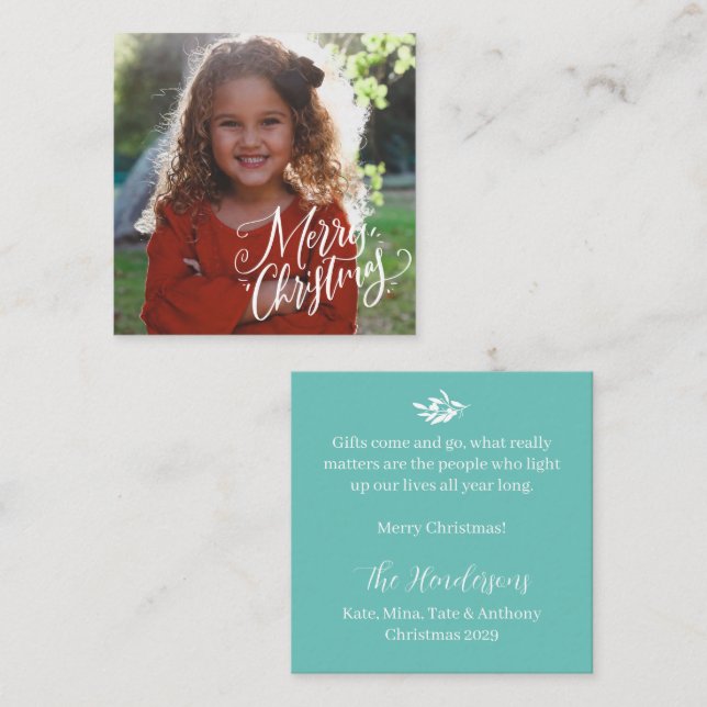 Classic Merry Christmas BUDGET Card (Front/Back)