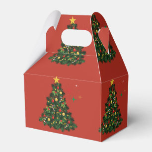 Classic Merry Christmas Favour Box
