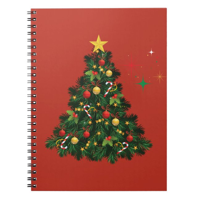 Classic Merry Christmas Notebook (Front)