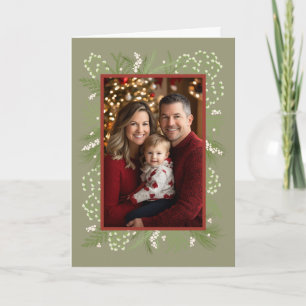 Classic Merry Christmas Photo Card