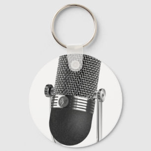 Classic Microphone Key Ring