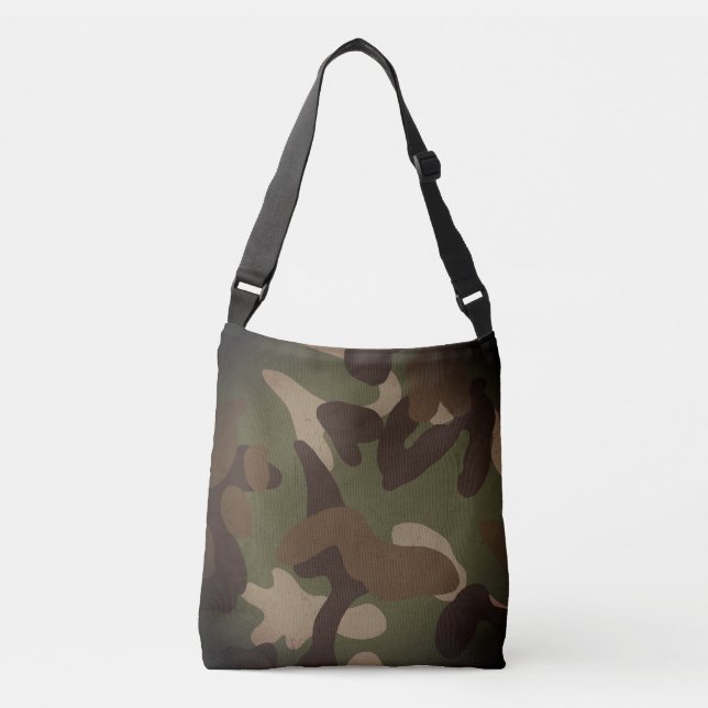 Classic Military Camo Pattern Crossbody Bag (Front)