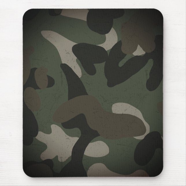 Classic Military Camo Pattern Mouse Pad (Front)