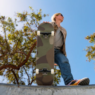 Classic Military Camo Pattern Skateboard