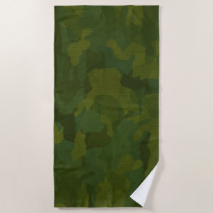 Classic Military Camouflage Beach Towel