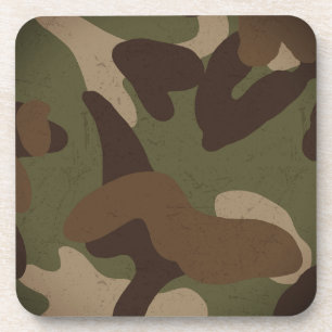 Classic Military Camouflage Pattern Coaster