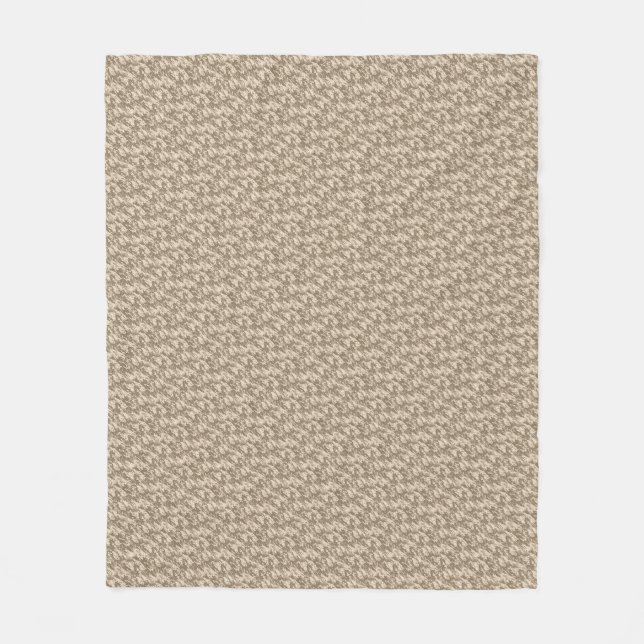 Classic Military Digital Camo Pattern Fleece Blanket (Front)