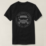 Classic Mini Car original 1960's tag line. T-Shirt<br><div class="desc">Classic Mini Car with an original 1960's advertising slogan; "You don't need a big one to be happy".</div>