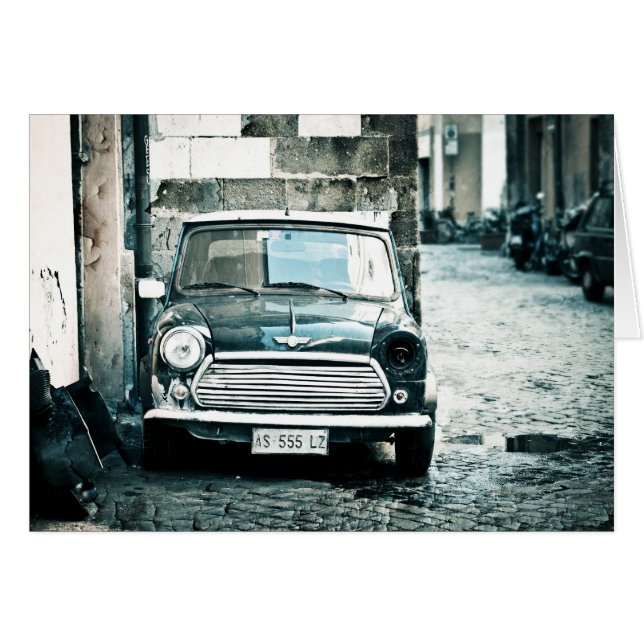 Classic Mini in Rome (Front Horizontal)