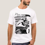 Classic Mini Racing T-Shirt<br><div class="desc">1960's Racing Mini duel artwork between the Works and Britax Cooper S cars.</div>