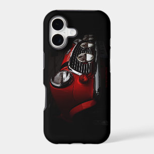 Classic Mini with rally lights iPhone Case
