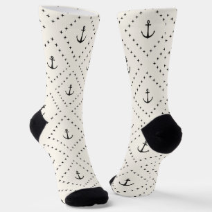 Classic Minimal Anchor Pattern Socks