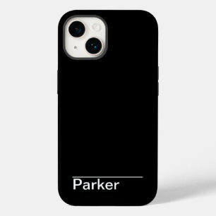 Classic Minimal Black and White Case-Mate iPhone 14 Case