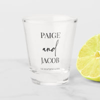 Classic Minimal Minimalist Custom Names Wedding