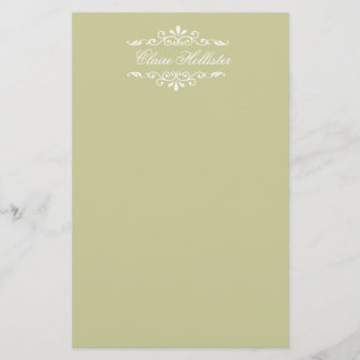 Classic Minimal Personalised Golden Monogrammed Stationery