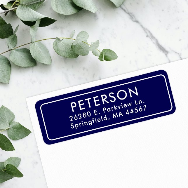 Classic Minimal Return Address Label (Creator Uploaded)