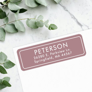Classic Minimal Return Address Label