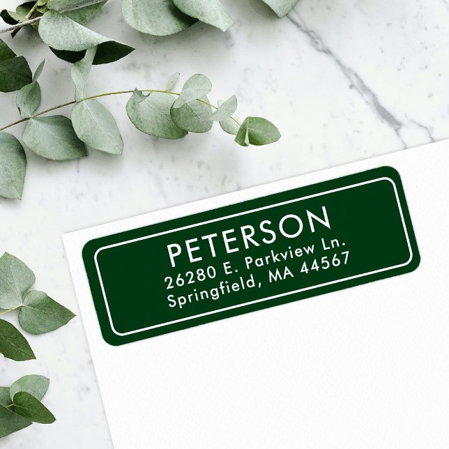 Classic Minimal Return Address Label (Creator Uploaded)