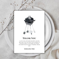 Classic Minimalist BBQ Grill Baby Shower 