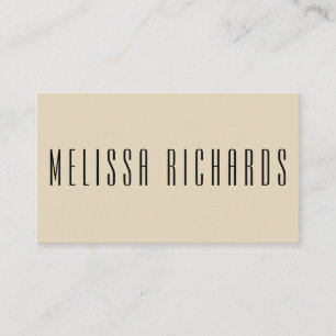 Classic Minimalist Black and White Business Card