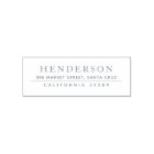 Classic Minimalist Family Name Return Address