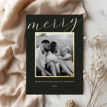 Classic Minimalist Gold Frame Family Photo