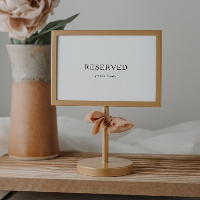 Classic Minimalist Reserved Sign (Creator Uploaded)