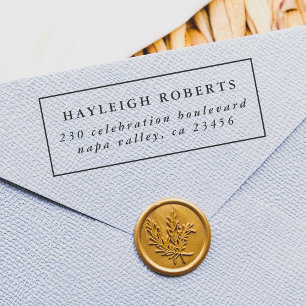 Classic Minimalist Return Address Self-inking Stamp