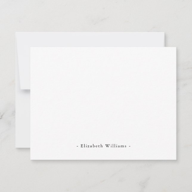 Classic Minimalist Typography Card (Front)