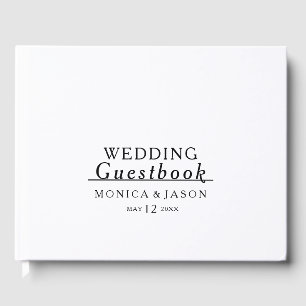 Classic Minimalist Wedding Guest Book