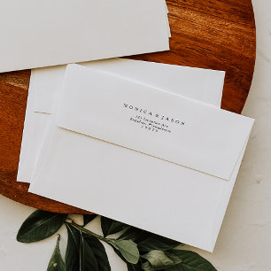 Classic Minimalist Wedding Invitation Envelope