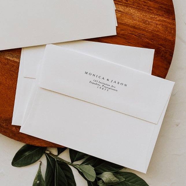 Classic Minimalist Wedding Invitation Envelope (Creator Uploaded)
