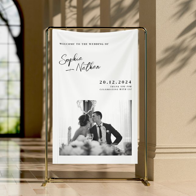 Classic Minimalist Wedding Welcome Banner (Creator Uploaded)