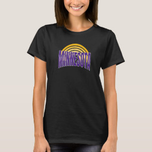 Classic Minnesota Purple & Yellow Minnesota Retro  T-Shirt