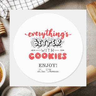 Classic Modern Bakery Homemade Food Label Sticker