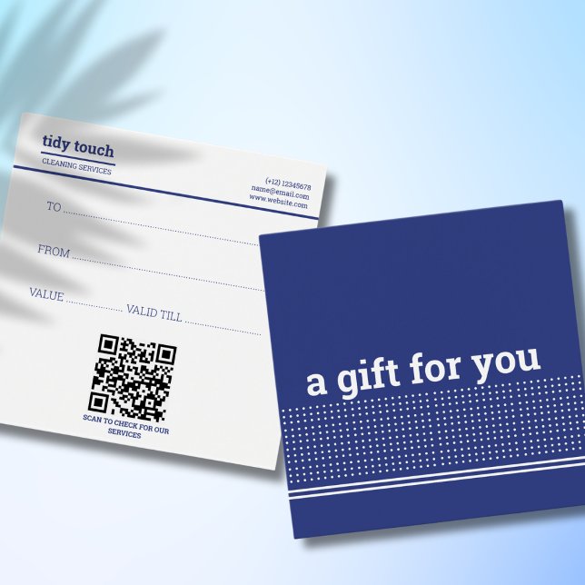 Classic Modern Blue Polka Dots Cleaning Services (Creator Uploaded)