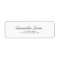 Classic Modern Elegant Script Return Address