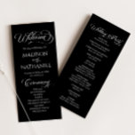 Classic Modern Minimal Minimalist Elegant Wedding Programme<br><div class="desc">This is a Classic Modern Minimal Minimalist Elegant Wedding Program!</div>