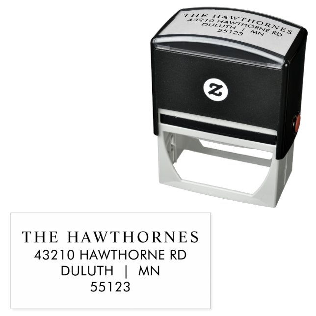 Classic Modern Minimal Return Address  Self-inking Stamp (In Situ)