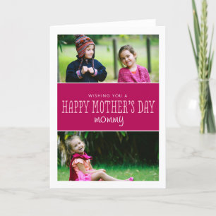 Classic & Modern Mother's Day Photo Card