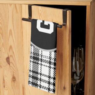 Classic Modern Plaid  Tea Towel