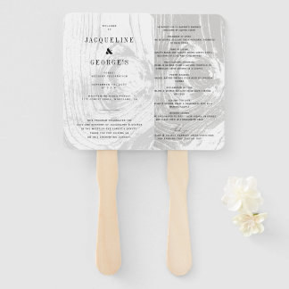 Classic Modern Rustic Wood Winter Stylish Wedding Hand Fan