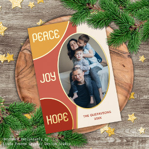 Classic Modern Seasons Greetings Gold