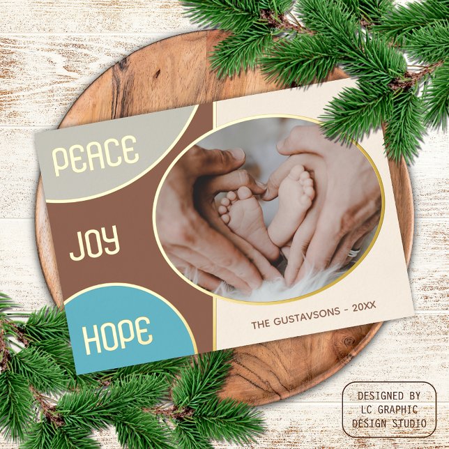 Classic Modern Seasons Greetings Gold Foil Holiday (Creator Uploaded)