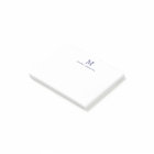 Classic Modern Simple Navy Blue Monogram Initial