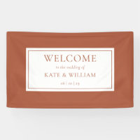 Classic Modern Terracotta Wedding Welcome