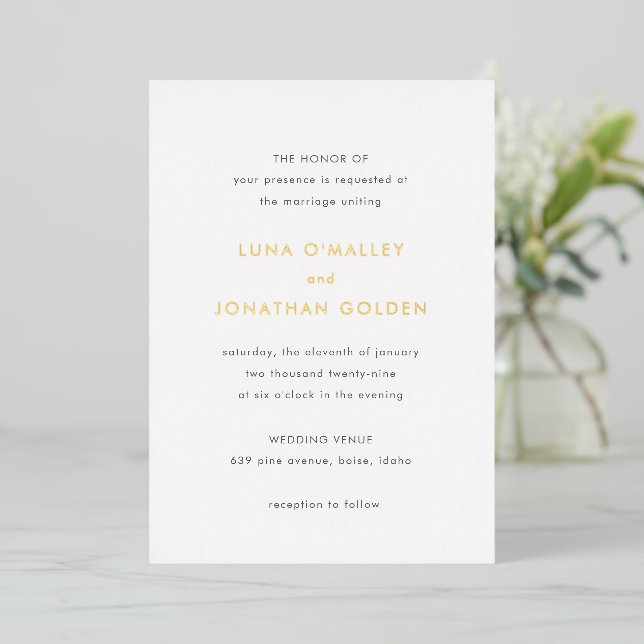 Classic Modern Wedding (Standing Front)